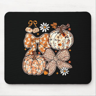 Alfombrilla De Ratón Coquette Bow Pumpkin Season Thanksgiving Autumn Fa