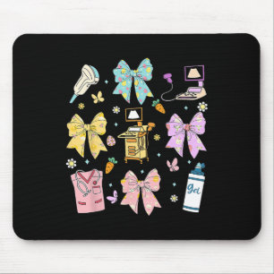 Alfombrilla De Ratón Coquette Bow Sonographer Easter Ultrasonido Tech S