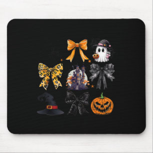 Alfombrilla De Ratón Coquette Bows Ghost Pumpkin Witch Spookone Season 