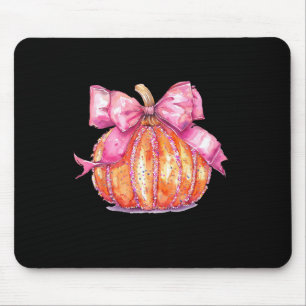 Alfombrilla De Ratón Coquette Pumpkin Bow Disco Ball Cute Girly Hallowe