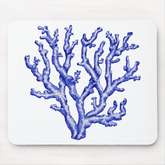 Alfombrilla De Ratón Coral azul (Frente)