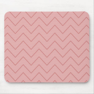 Alfombrilla De Ratón Coral Pink Chevron