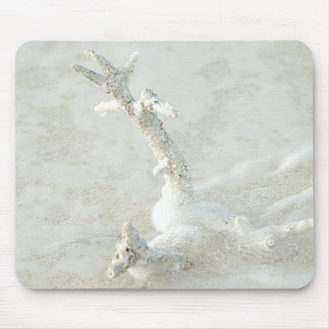 Alfombrilla De Ratón Coral único en la playa (Frente)