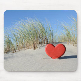Alfombrilla De Ratón Corazón a la playa