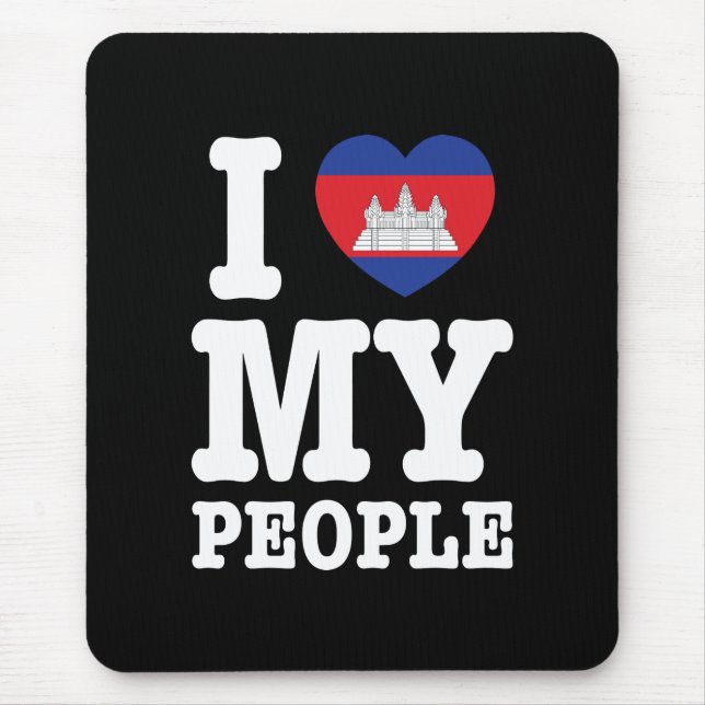 Alfombrilla De Ratón Corazón (amor) Mis Jemeres (Frente)