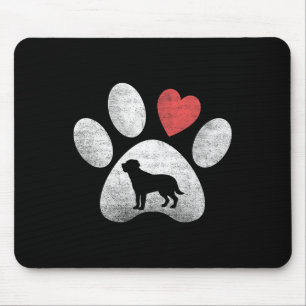 Alfombrilla De Ratón Corazón Amor Perro Pata Labrador Retriever San Val