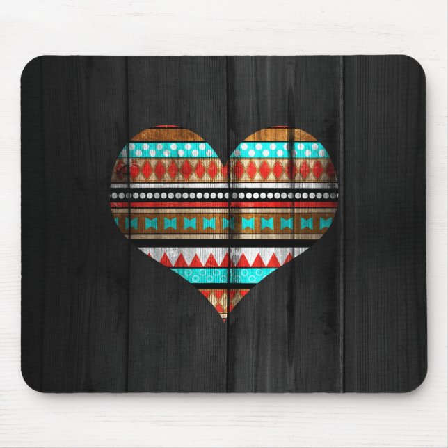 Alfombrilla De Ratón Corazón azteca (Frente)