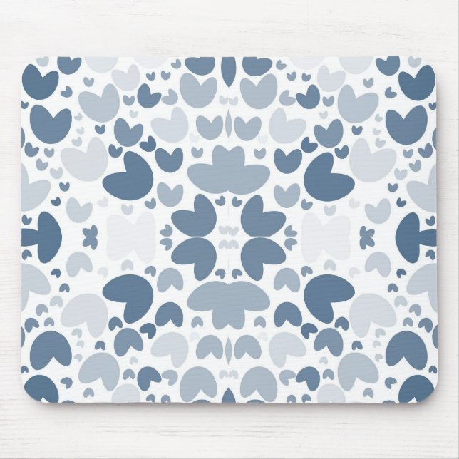 Alfombrilla De Ratón Corazón azul (Frente)