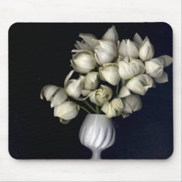 Alfombrilla De Ratón "Corazón blanco en negro"