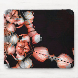 Alfombrilla De Ratón "Corazón blanco en negro desde el sol"