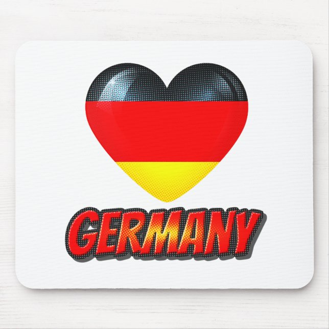 Alfombrilla De Ratón Corazón de Alemania (Frente)