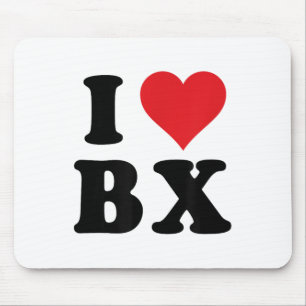 Alfombrilla De Ratón Corazón De Bx Iniciales Me Encanta B.x Primero Y Ú