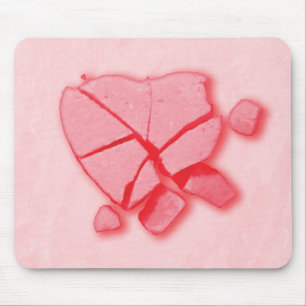 Alfombrilla De Ratón Corazón de caramelo destrozado