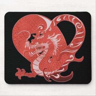 Alfombrilla de ratón Corazón de Dragón