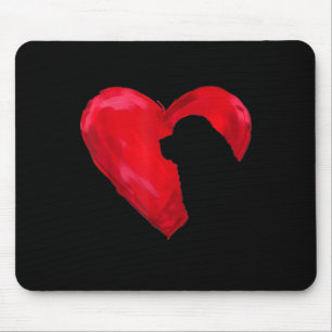 Alfombrilla De Ratón Corazón de Newfoundland   Regalo para perros día