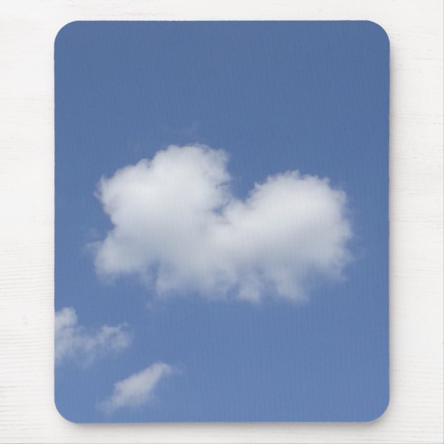 Alfombrilla De Ratón Corazón de Nube  (Frente)