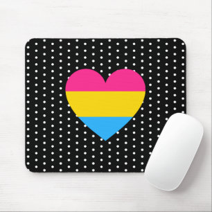 Alfombrilla De Ratón Corazón de orgullo pansexual