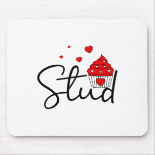 Alfombrilla De Ratón Corazón de pareja de amor Corazón Stud Muffin Cupc