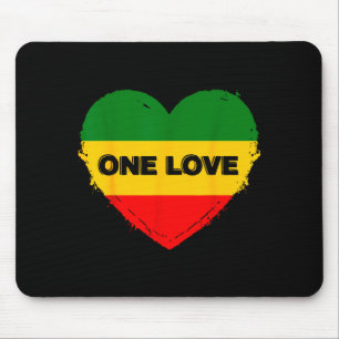 Alfombrilla De Ratón Corazón de Reggae Un Amor Música Rasta Reggae Rast