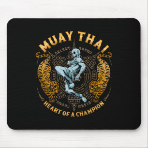 Alfombrilla De Ratón Corazón De Un Campeón - Kickboxing Y Muay Thai Ske