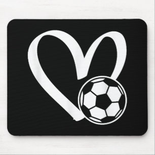 Alfombrilla De Ratón Corazón del balón de fútbol
