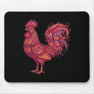 Alfombrilla De Ratón Corazón del Día de San Valentín de Pollo para Agri