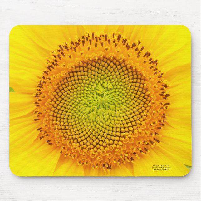 Alfombrilla De Ratón Corazón del girasol (Frente)