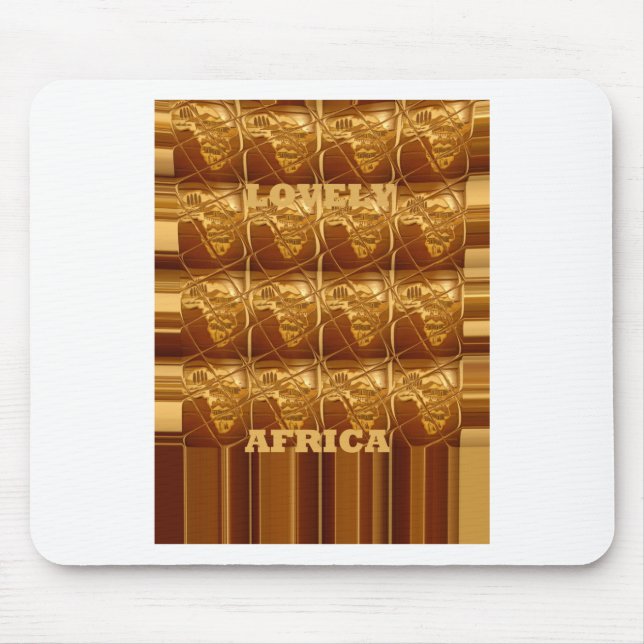 Alfombrilla De Ratón Corazón dorado de África (Frente)