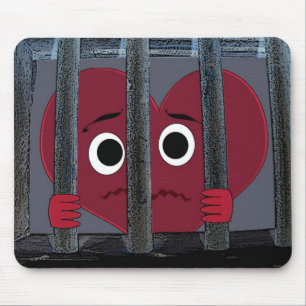 Alfombrilla De Ratón Corazón encarcelado Mousepad