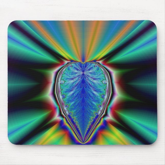Alfombrilla De Ratón Corazón fractal (Frente)