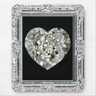 Alfombrilla De Ratón Corazón hermoso de los diamantes Mousepad