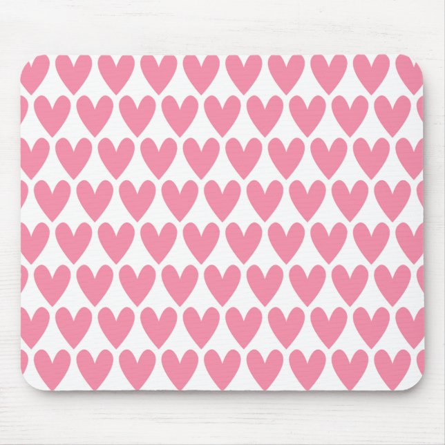 Alfombrilla De Ratón Corazón rosa (Frente)