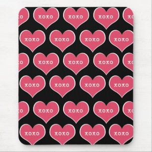 Alfombrilla De Ratón Corazón rosa XOXO Mousepad