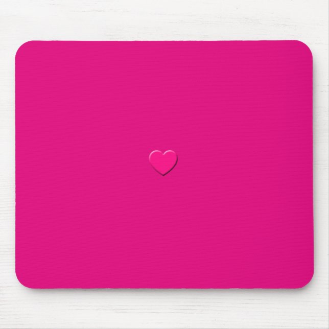 Alfombrilla De Ratón Corazón rosado Mausepad (Frente)