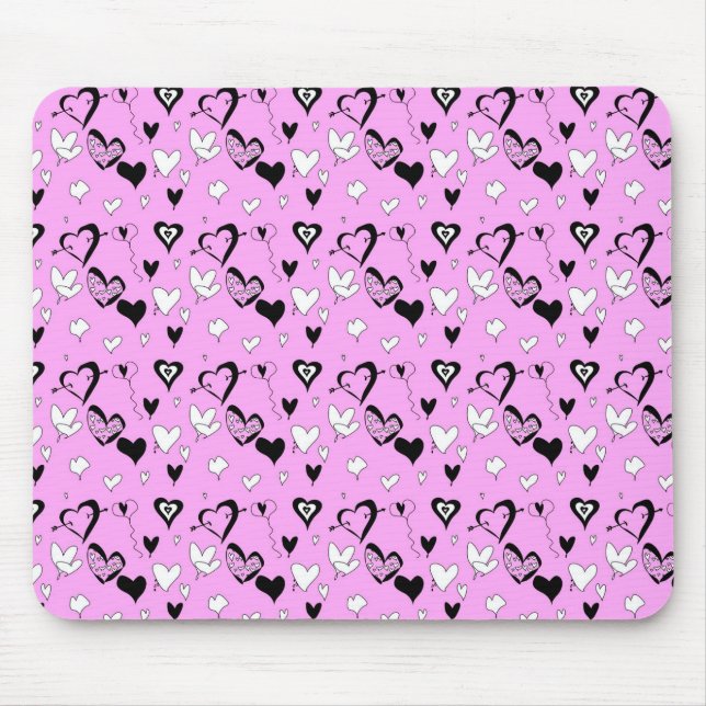 Alfombrilla De Ratón Corazones (Frente)