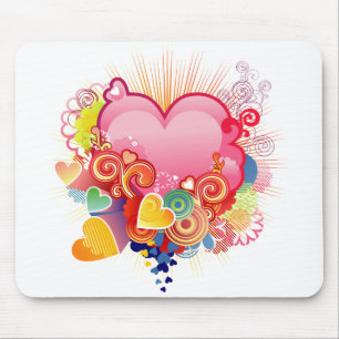 Alfombrilla De Ratón Corazones