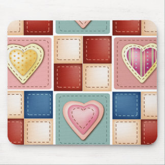 Alfombrilla De Ratón Corazones acolchados