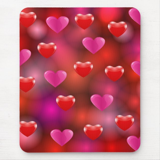 Alfombrilla De Ratón Corazones de San Valentín (Frente)