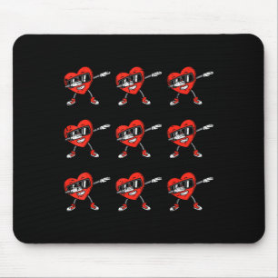 Alfombrilla De Ratón Corazones haciendo Dab Kids Niños Día de San Valen