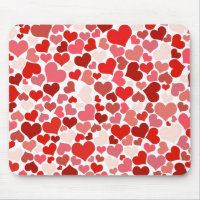 Corazones Mosaico Amor Rosa Rojo