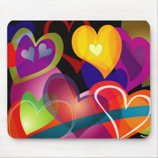 Alfombrilla De Ratón Corazones Mousepad