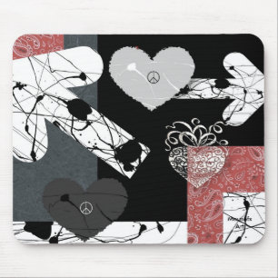 Alfombrilla De Ratón Corazones Mousepad