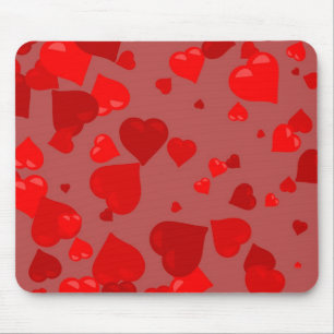 Alfombrilla De Ratón Corazones rojos