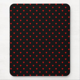 Alfombrilla De Ratón Corazones rojos y negros. Modelo