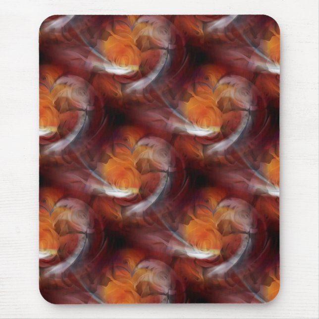 Alfombrilla De Ratón Corazones y Rosas (Frente)