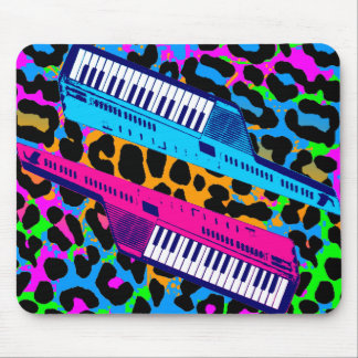 Alfombrilla De Ratón Corey Tiger 80s Retro Teclado Sintetizador Antiguo