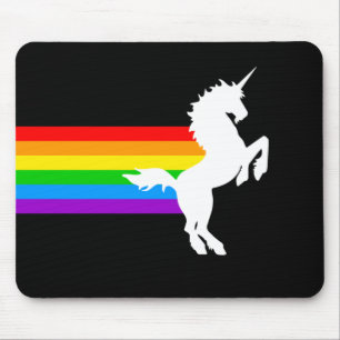 Alfombrilla De Ratón Corey Tiger 80s Retro Unicorn Rainbow Mousepad