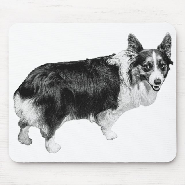 Alfombrilla De Ratón Corgi Ánimo de Brillo de Escritorio (Frente)