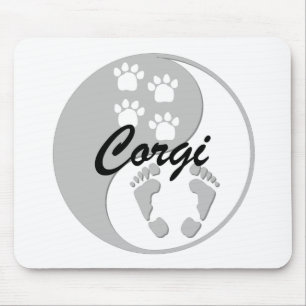 Alfombrilla De Ratón corgi de yang del yin