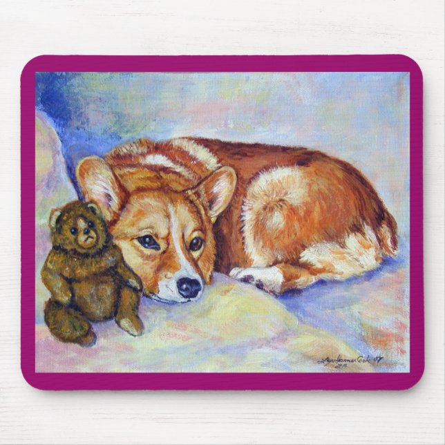 Alfombrilla De Ratón Corgi Mousepad de Pembroke (Frente)